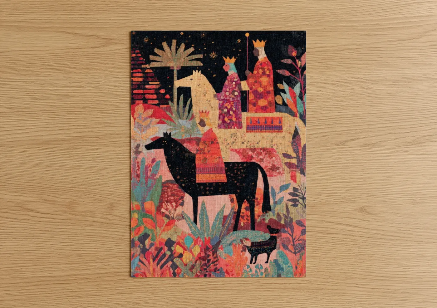 Regal Epiphany Three Kings Religious Art Wall Art