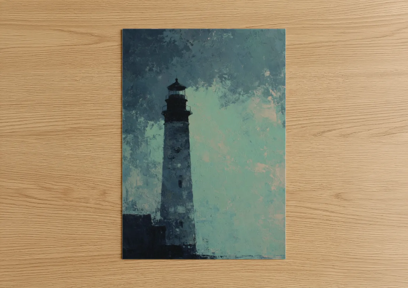Weathered Lighthouse Vintage Wall Art