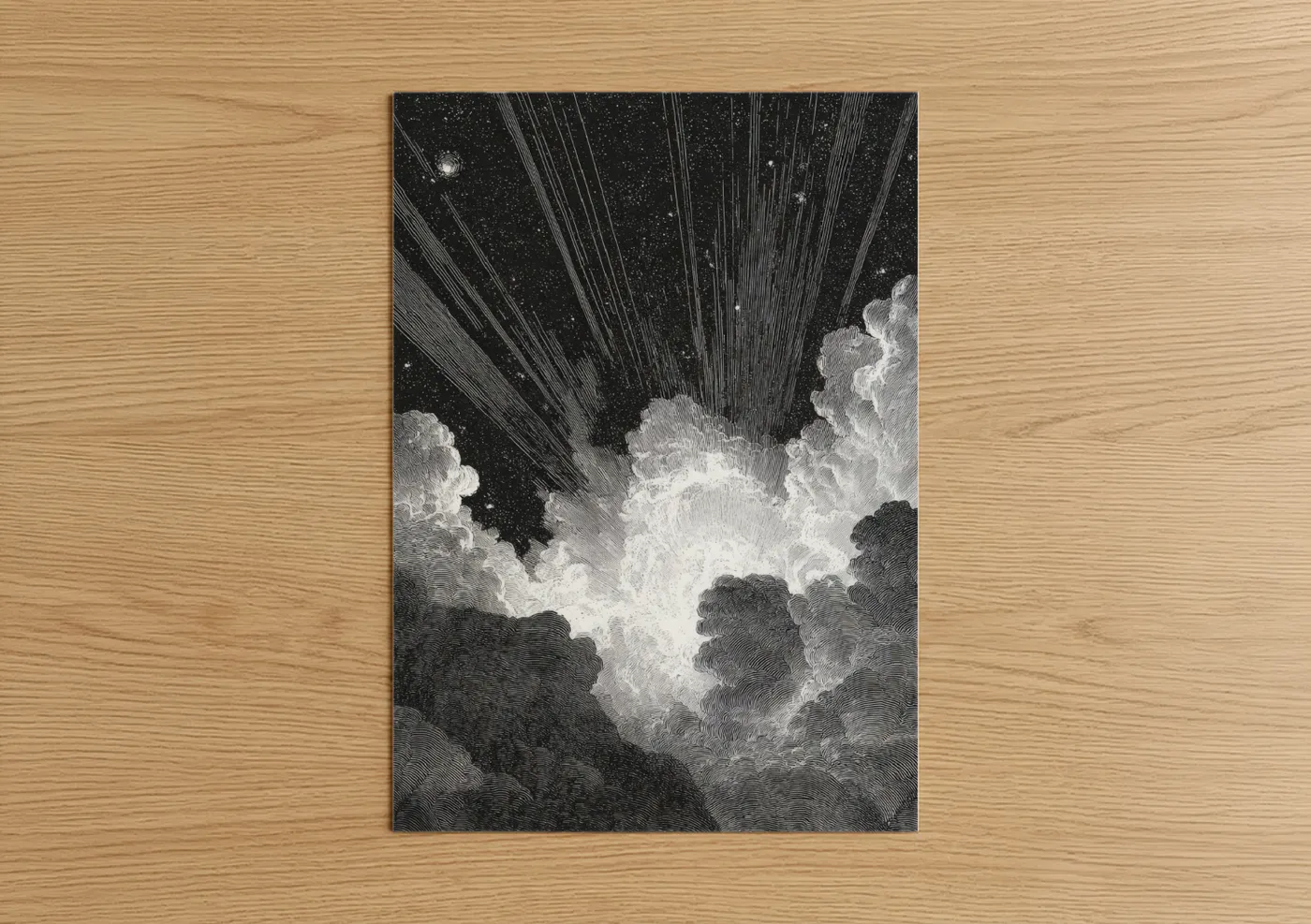 Cosmic Supernova Explosion Night Sky Wall Art