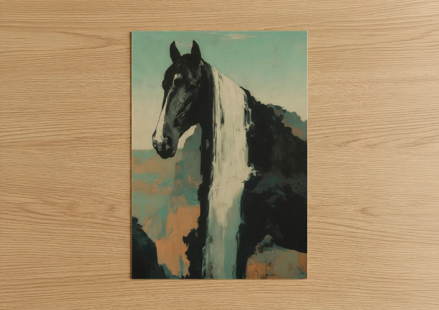 Striking Thoroughbred Horse Portrait Wall Art