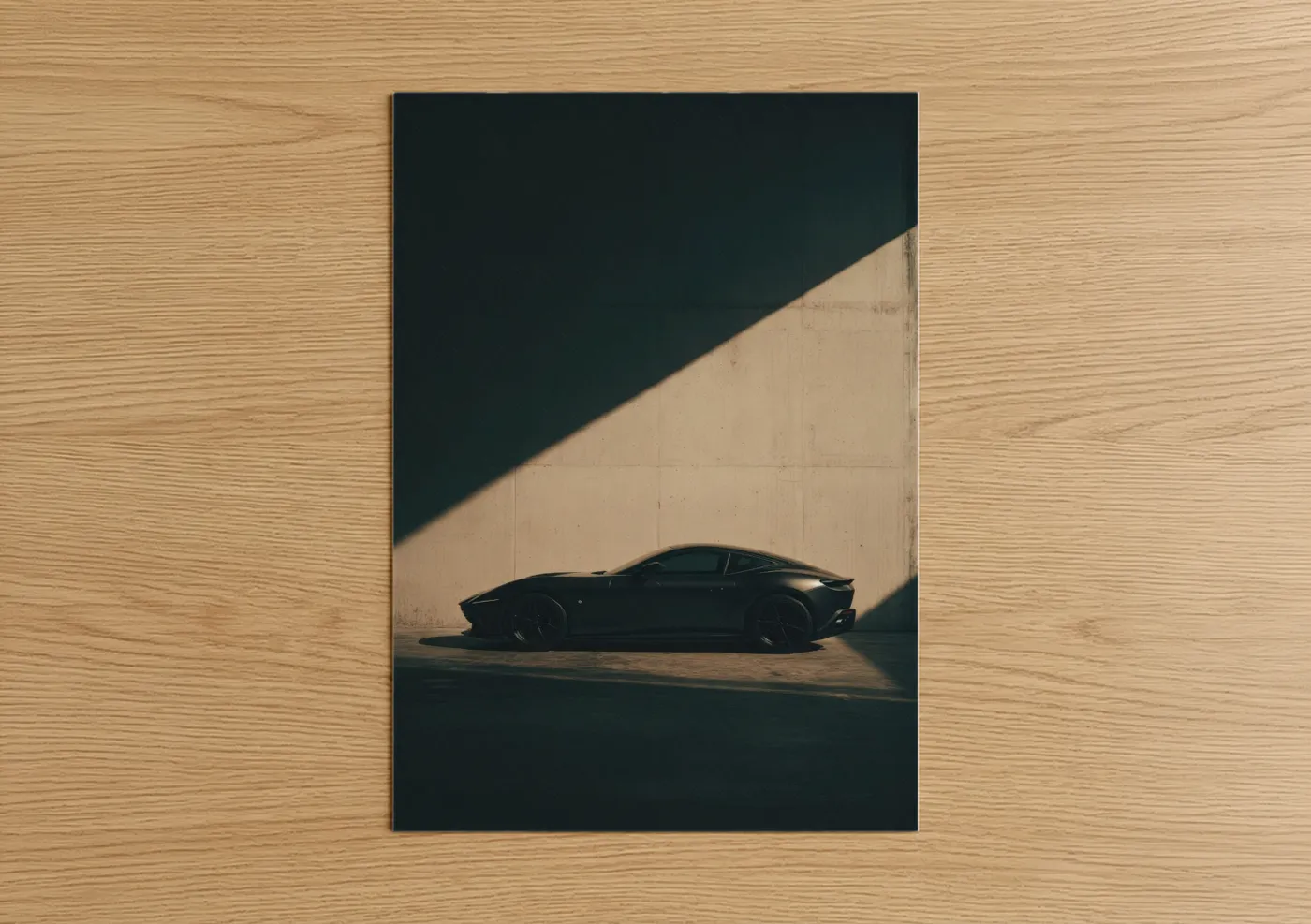 Black Classic Car Minimalist Photography Wall Art