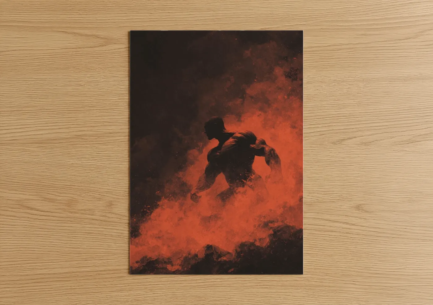 Inferno Bodybuilder Fitness Wall Art