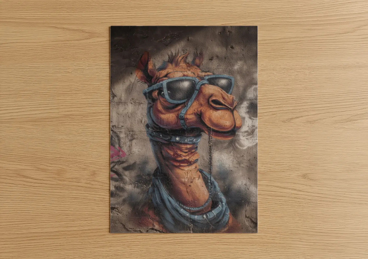 Cool Camel Street Art Sunglasses Wall Art