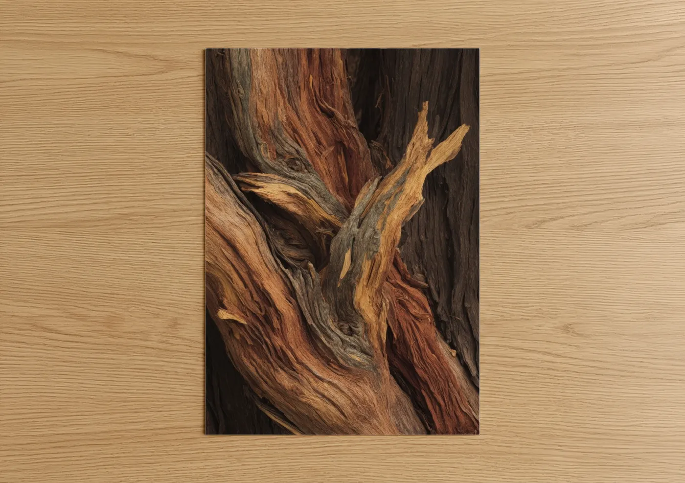 Weathered Juniper Tree Wood Grain Wall Art