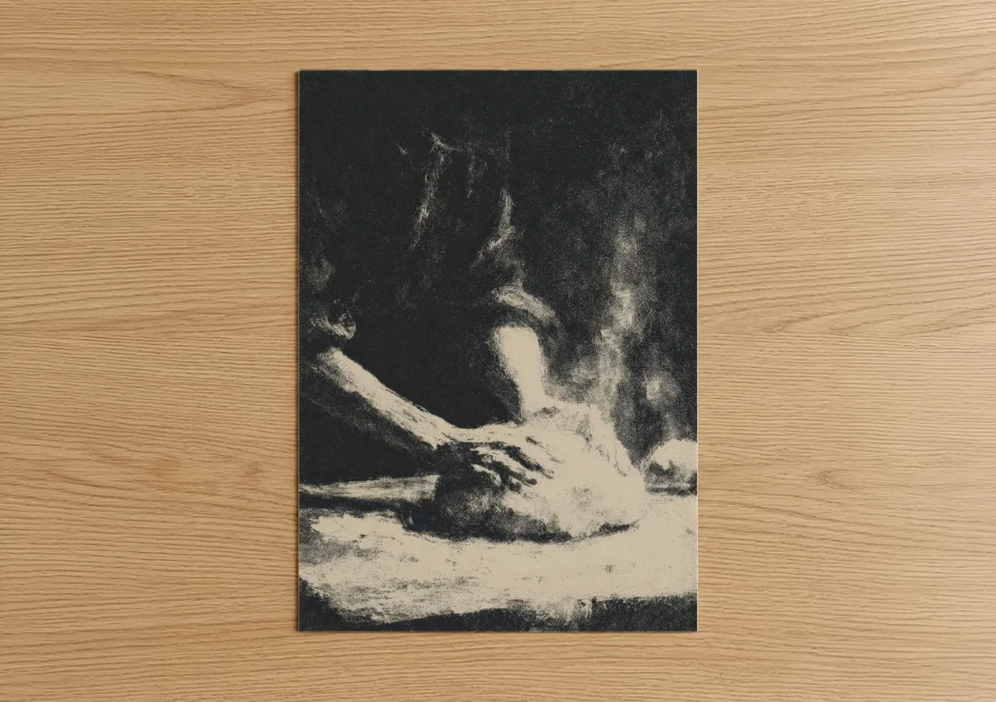 Artisanal Baking Flour Dust Vintage Wall Art