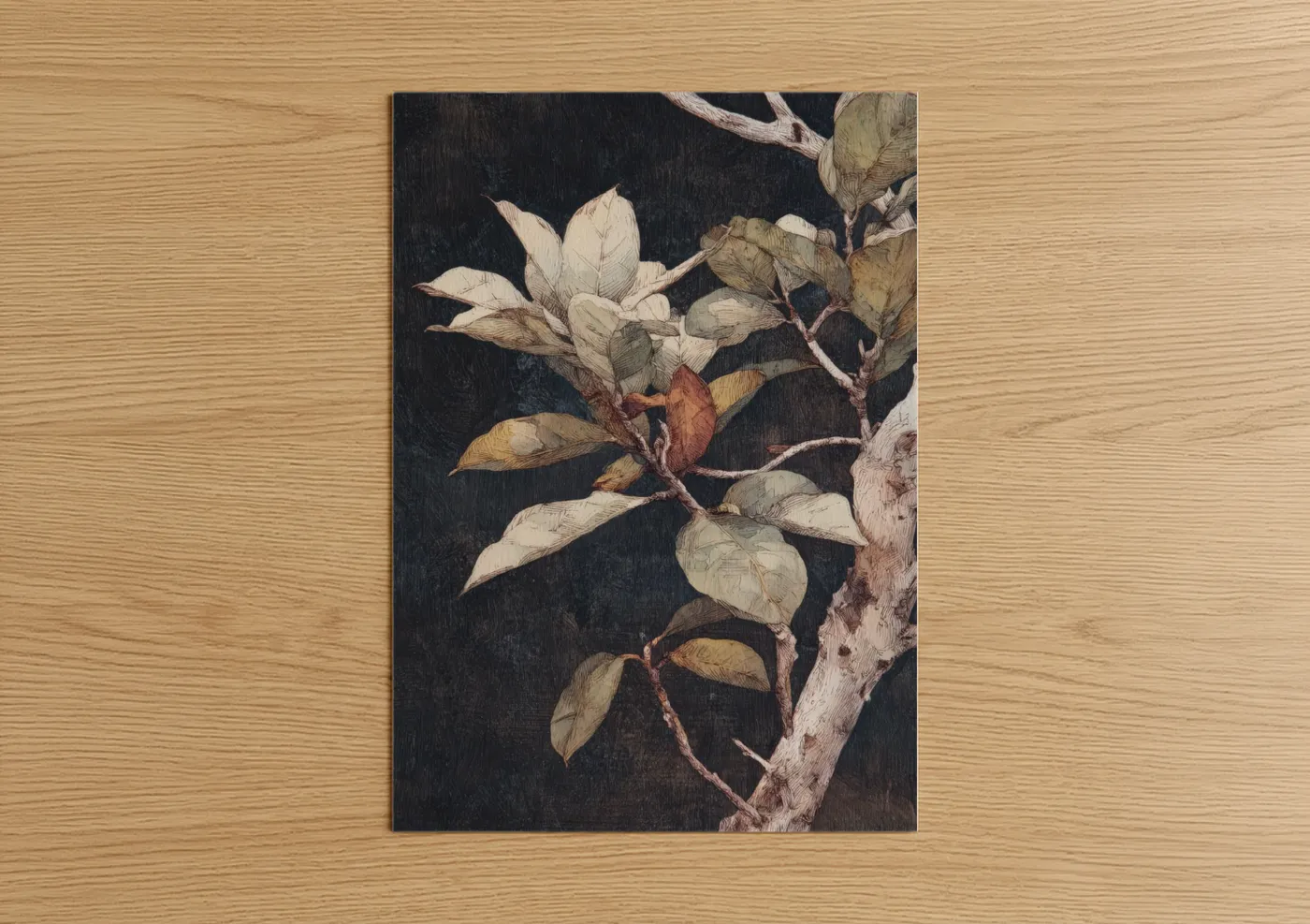 Nocturnal Mangrove Branch Botanical Wall Art