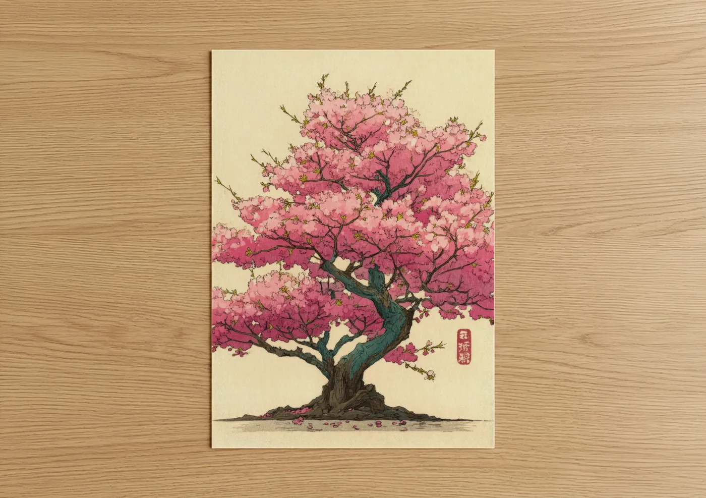 Japanese Cherry Blossom Tree Wall Art