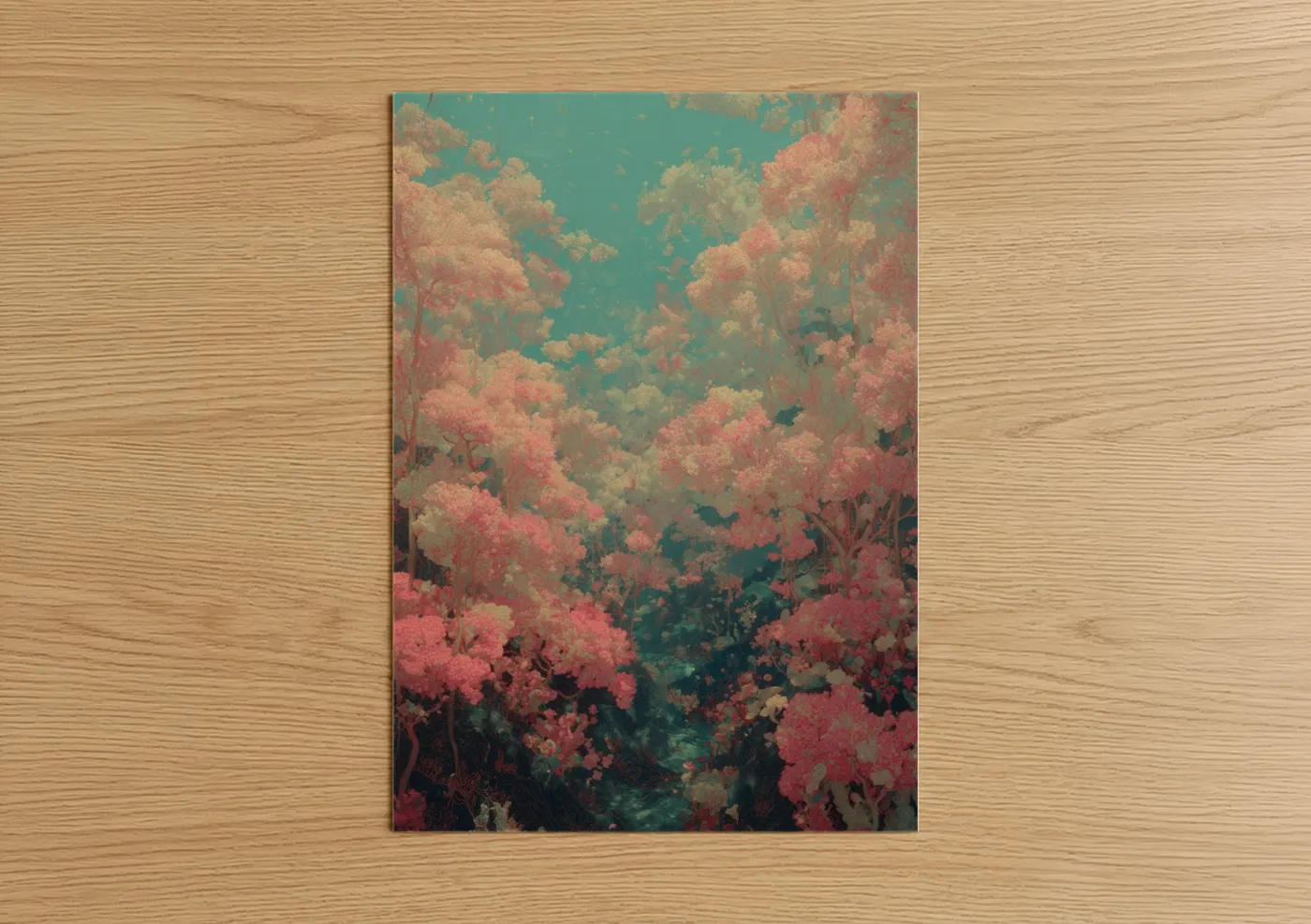 Dreamy Coral Forest Underwater Landscape Wall Art