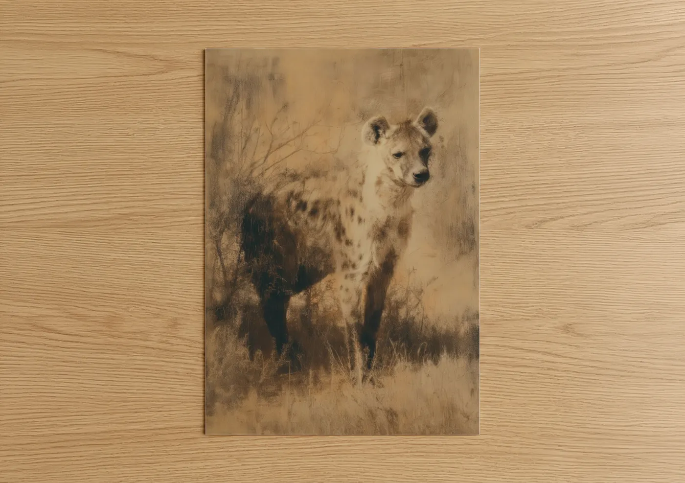 Spotted Hyena Safari Wildlife Wall Art