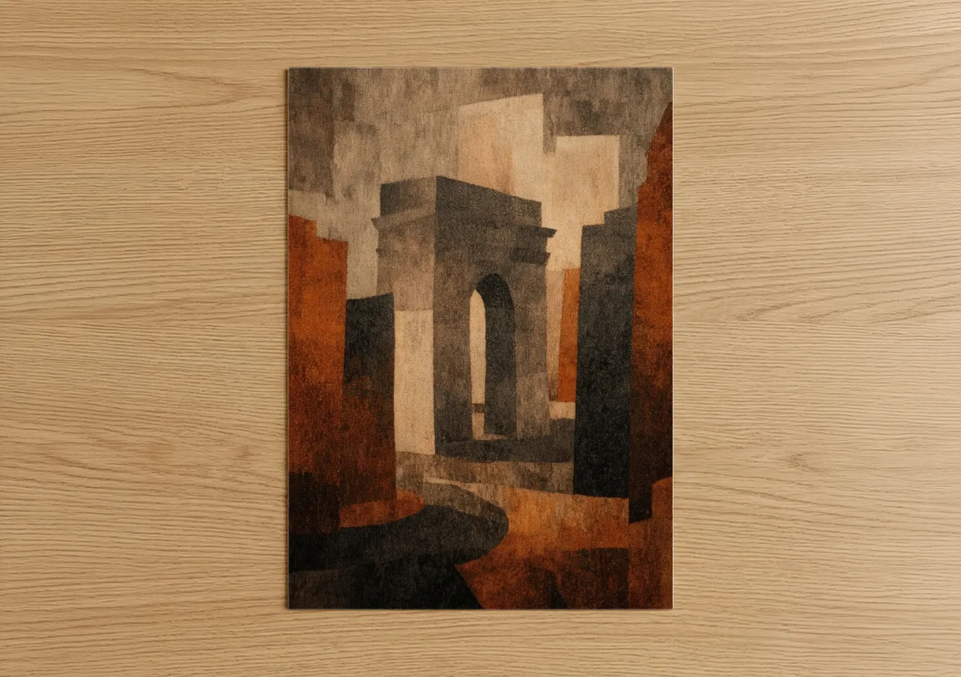 Arc de Triomphe Geometric Abstract Wall Art