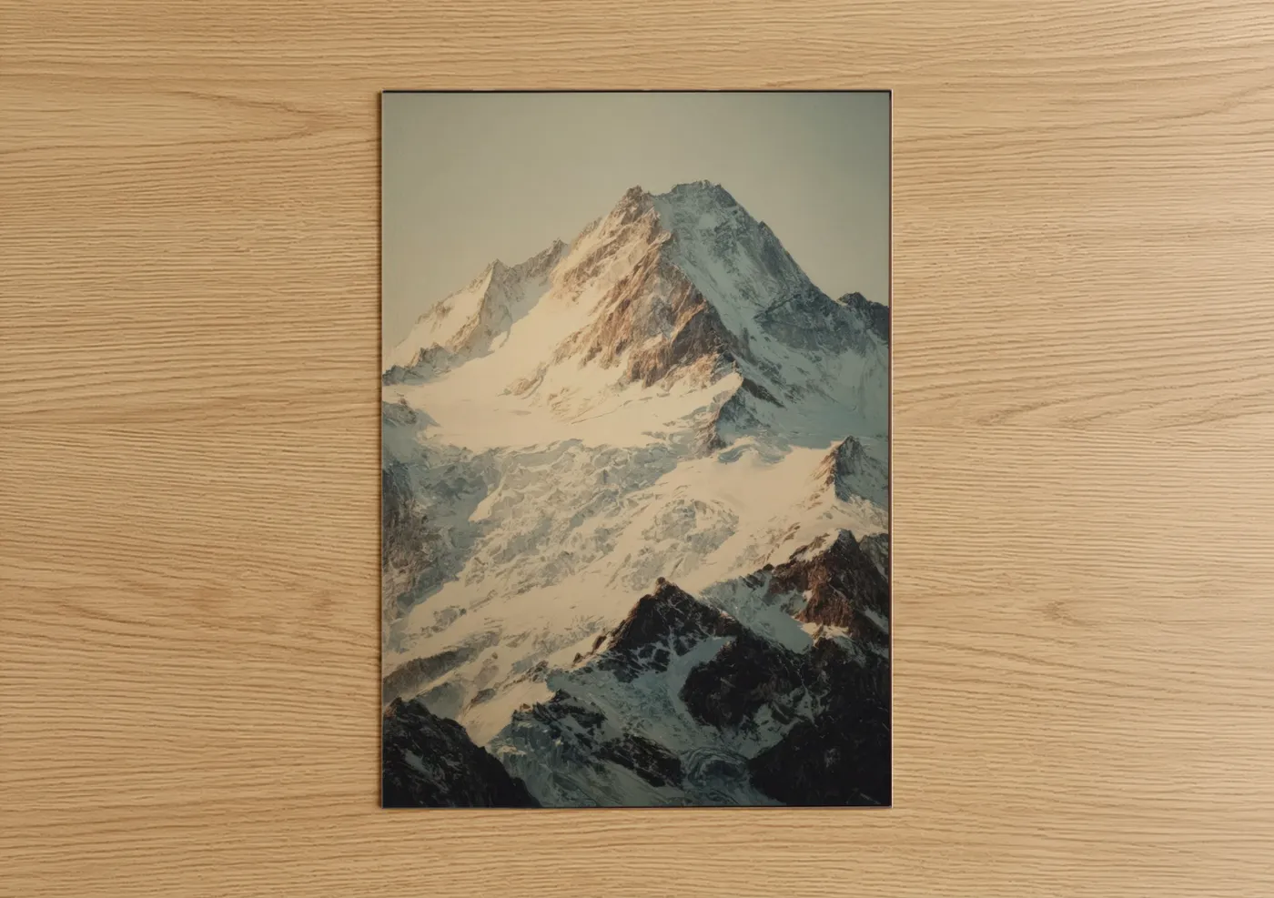 Snow-Capped Alpine Mountain Peak Wall Art