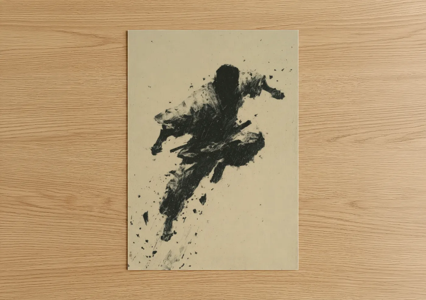 Dynamic Kung Fu Martial Arts Action Wall Art