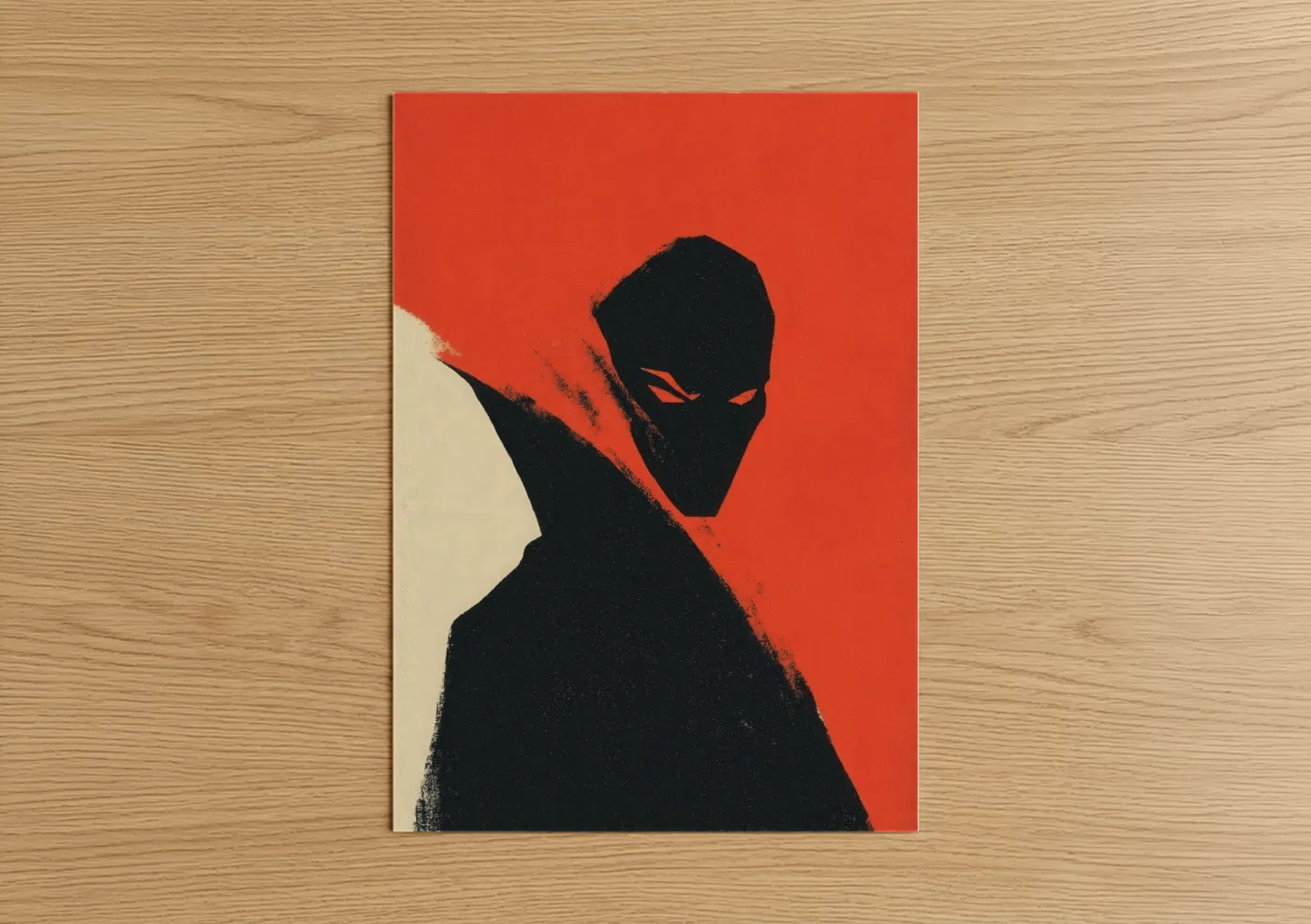 Crimson Vampire Dark Fantasy Wall Art