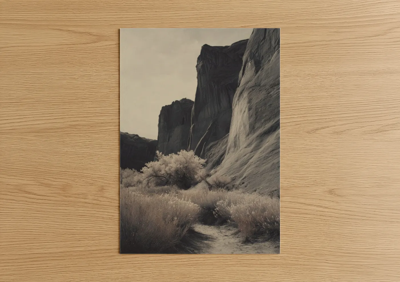 Desert Cliff Canyon Landscape Photography Wall Art
