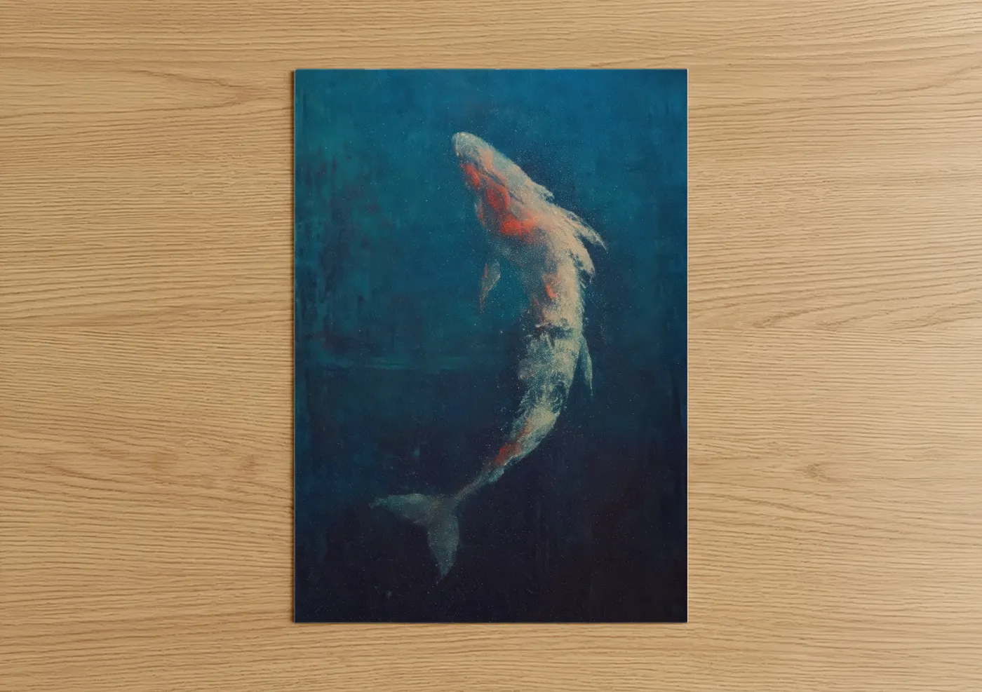 Crimson Dragon Fish Deep Sea Wall Art