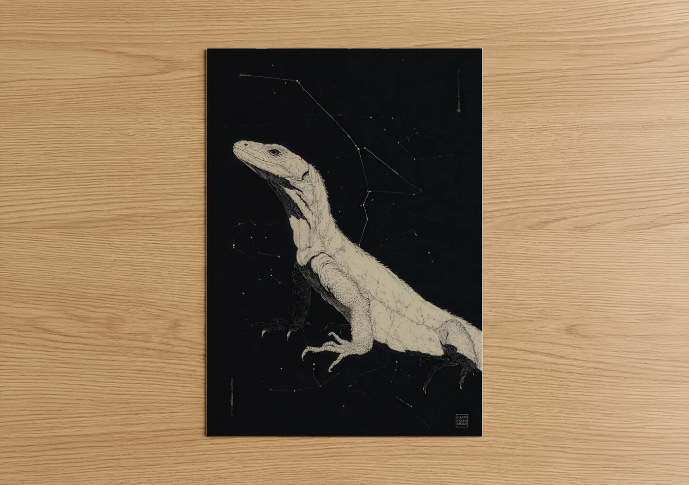 Celestial Basilisk Mythical Creature Wall Art