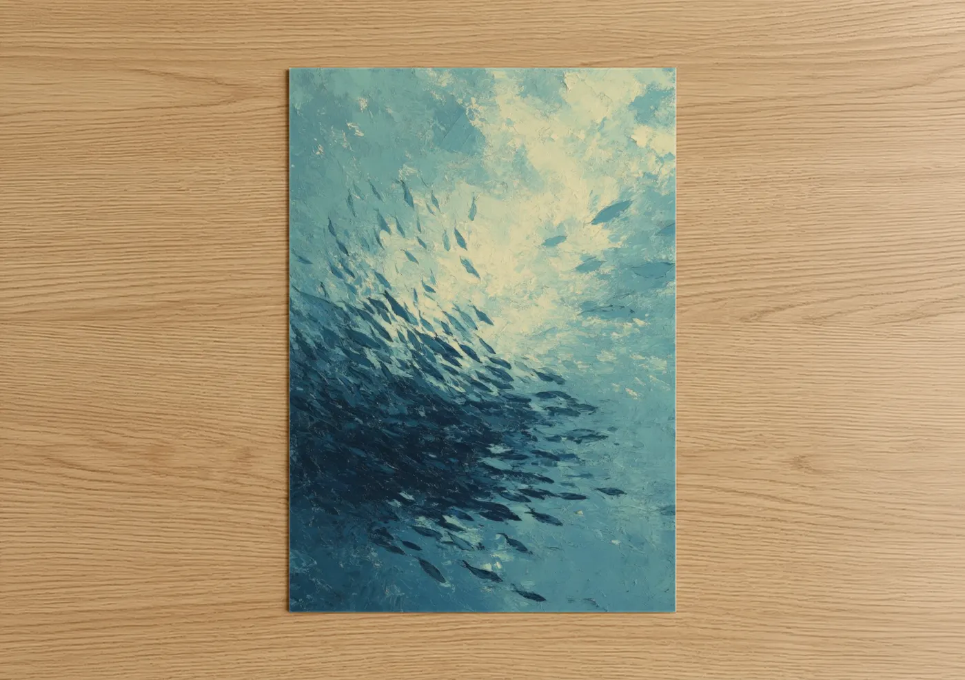 Underwater School Fish Snorkeling Wall Art