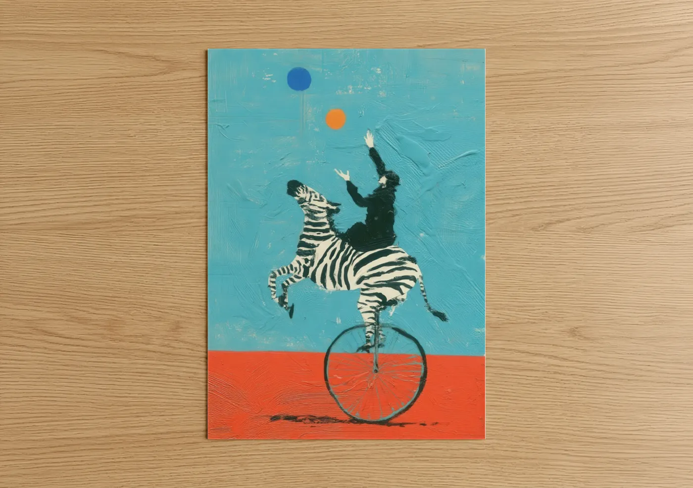 Acrobat Zebra Circus Wall Art
