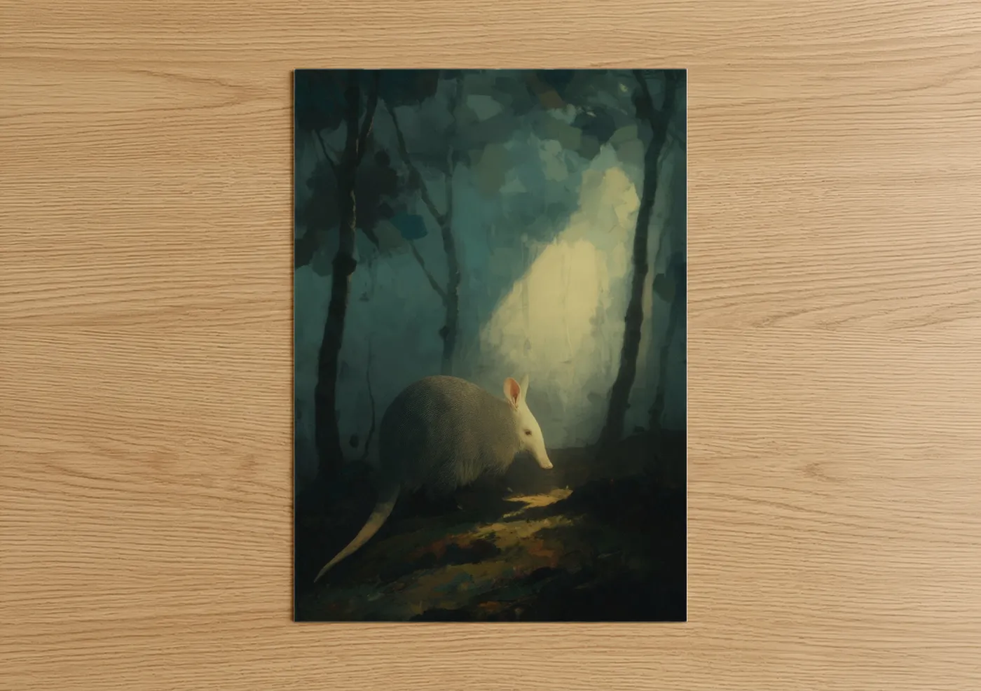 Aardvark Forest Light Mystical Wildlife Wall Art