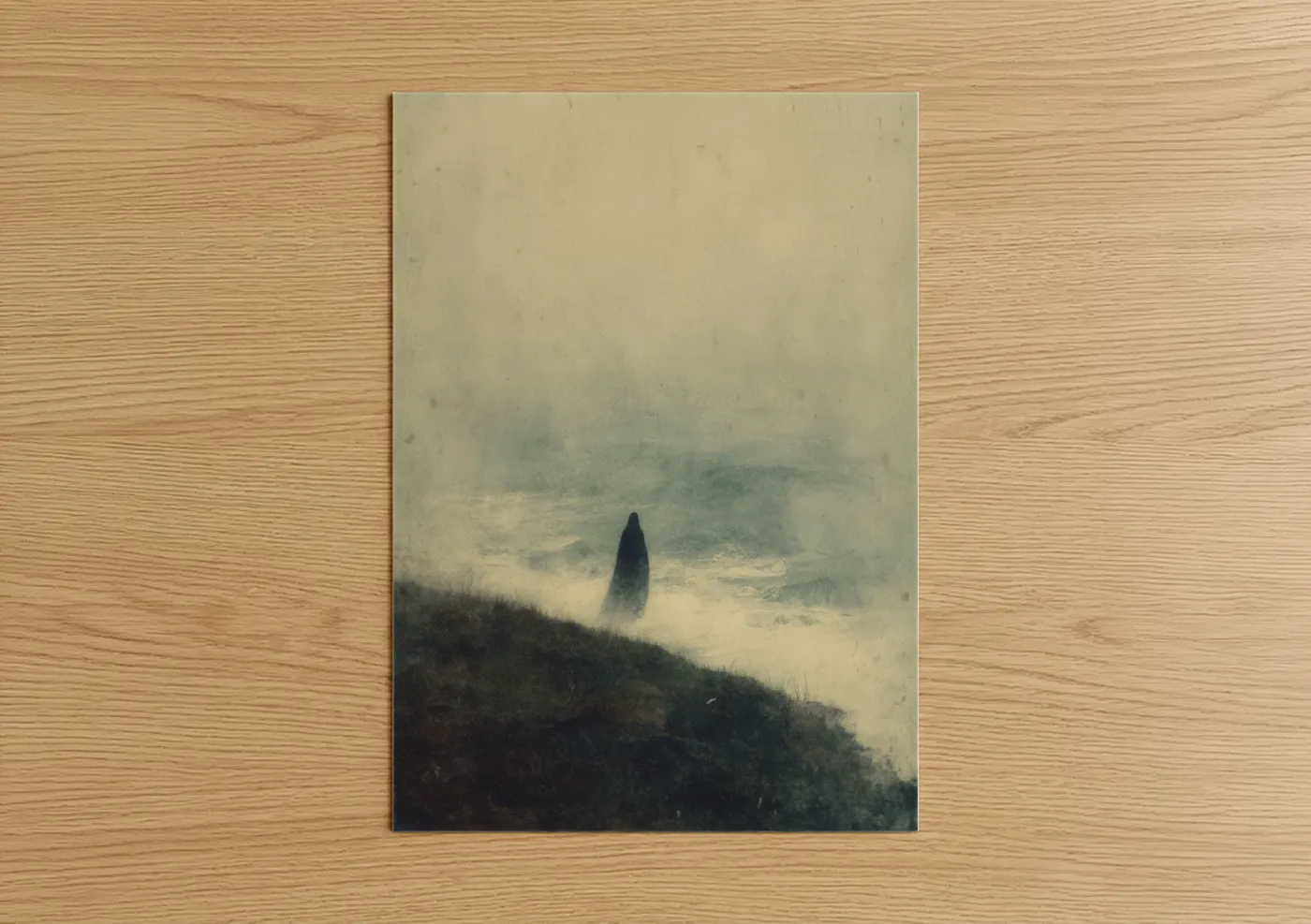 Misty Specter Ghost Ethereal Figure Wall Art