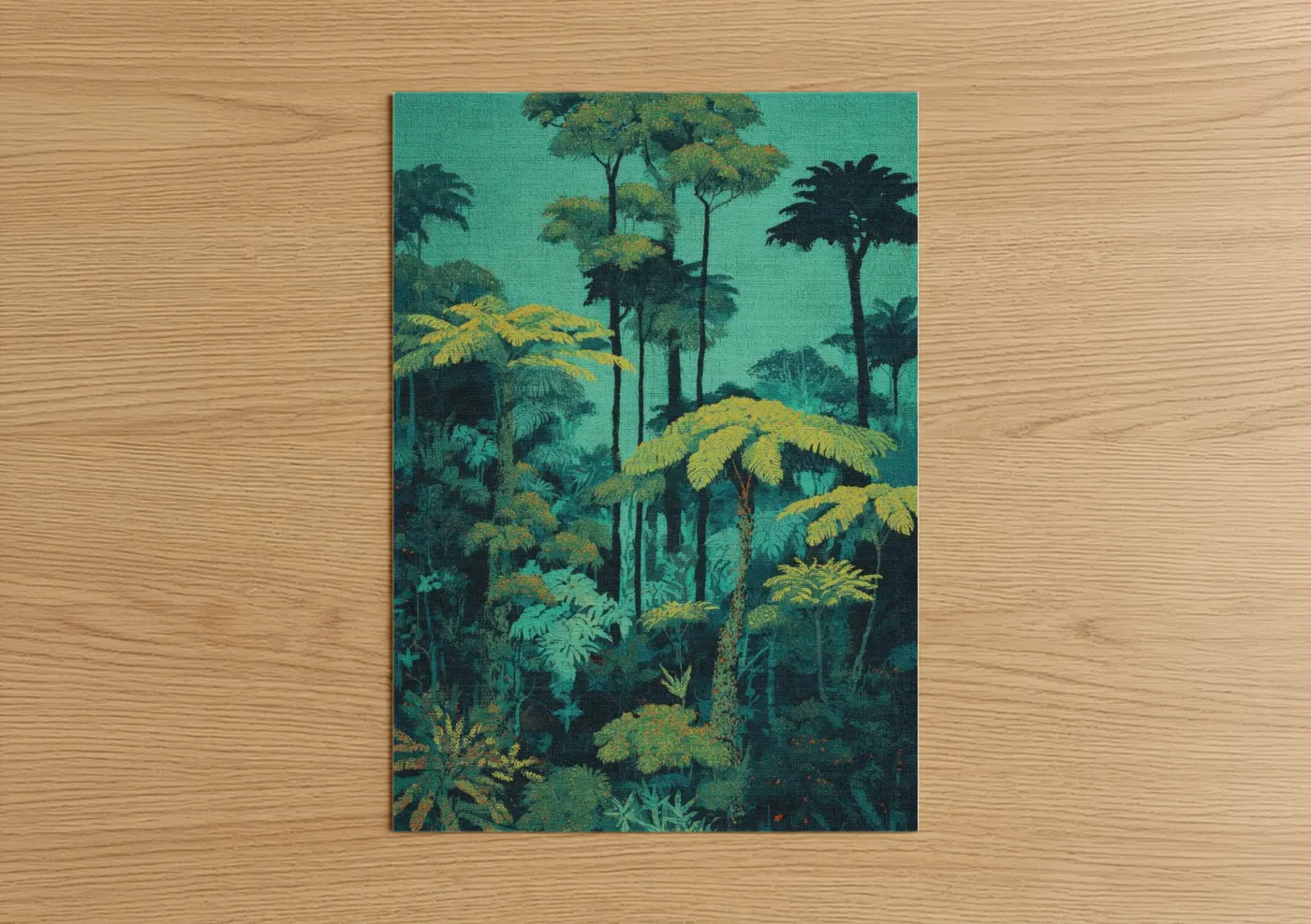 Emerald Jungle Canopy Tropical Forest Wall Art