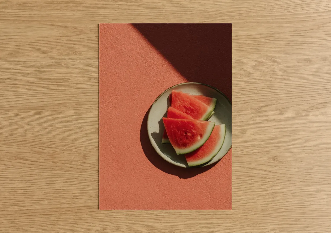 Summer Watermelon Slices Food Photography Wall Art