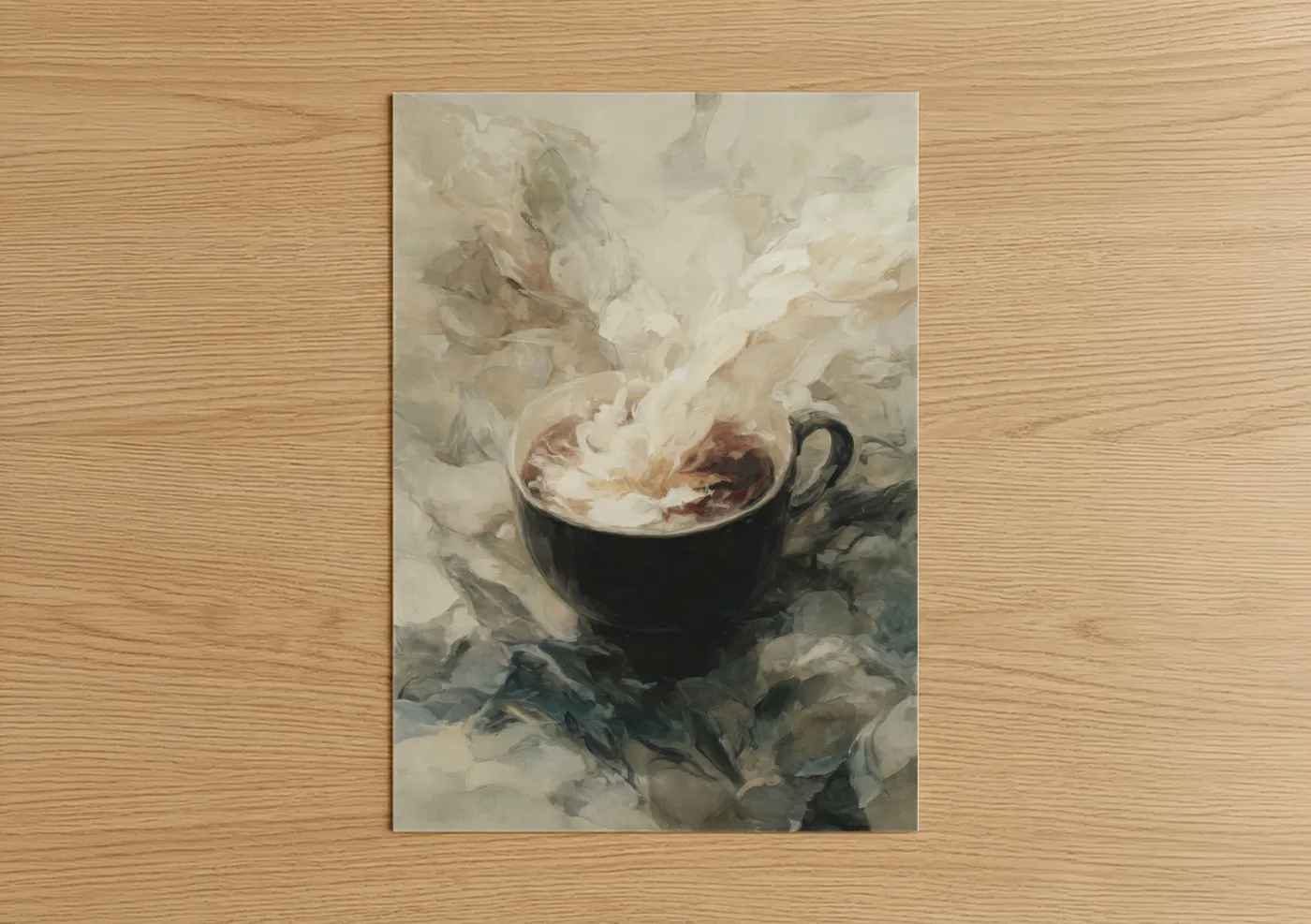 Floral Milk Cup Watercolor Fine Wall Art