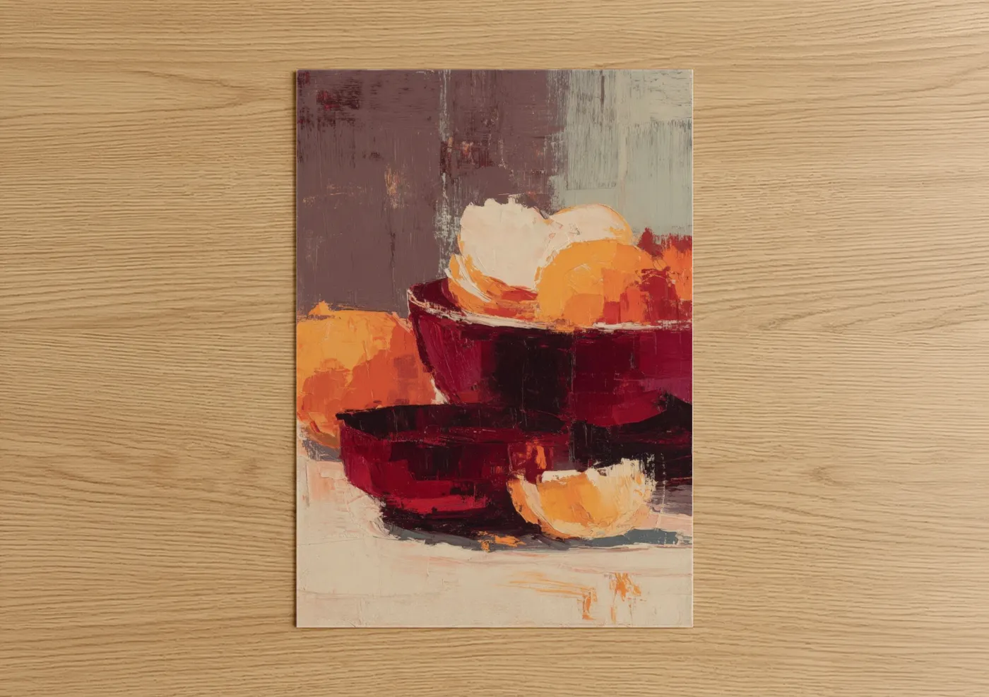 Crimson Lobster Still Life Modern Wall Art