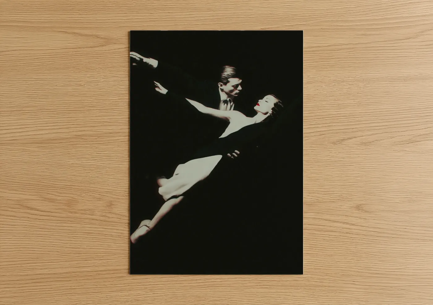 Swing Dance Couple Flying Motion Wall Art
