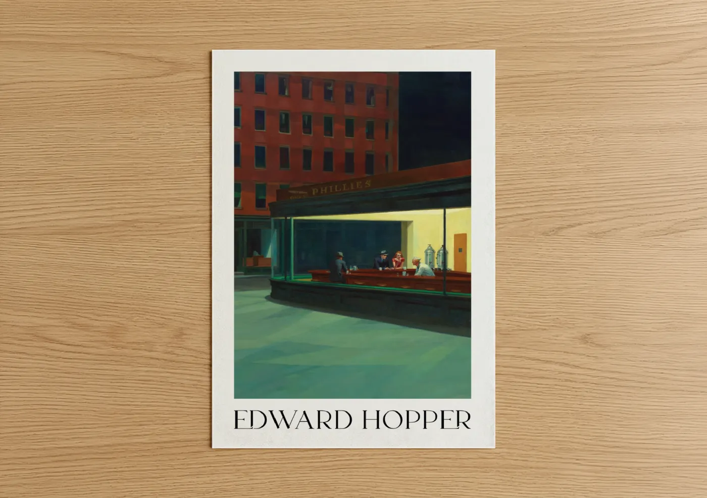 Edward Hopper Nighthawks Diner Wall Art