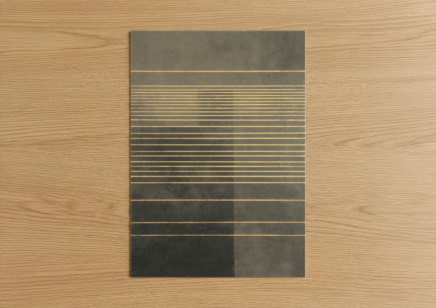 Charcoal Horizons Abstract Minimalist Wall Art