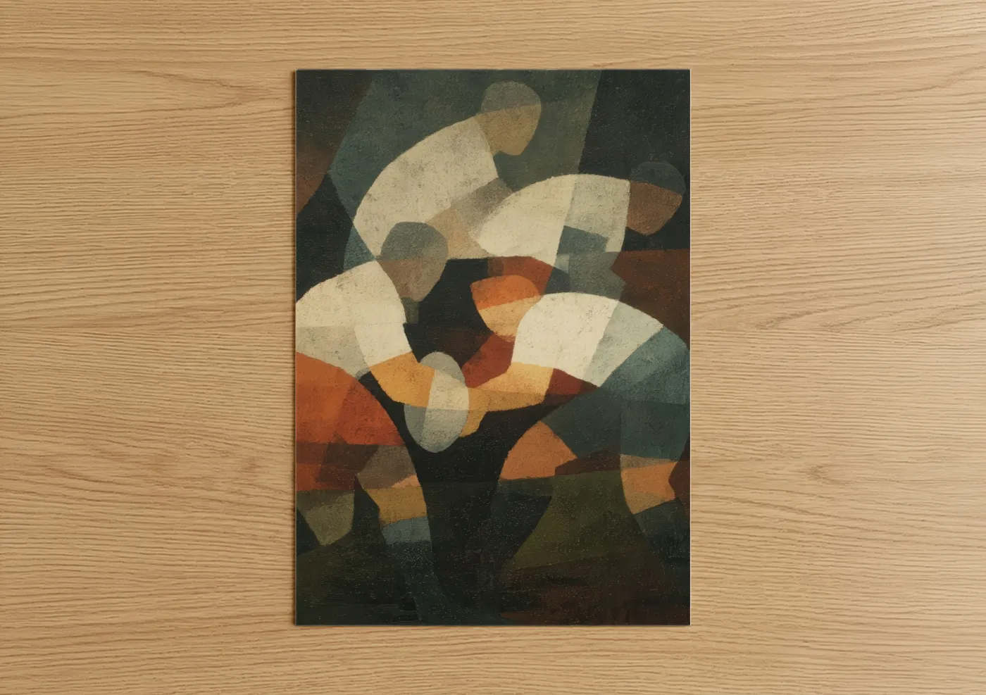 Abstract Rugby Scrimmage Art Wall Art