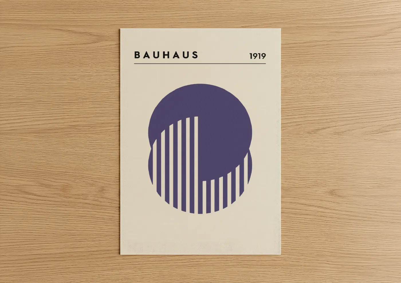 Bauhaus Portrait Abstract Geometric Wall Art