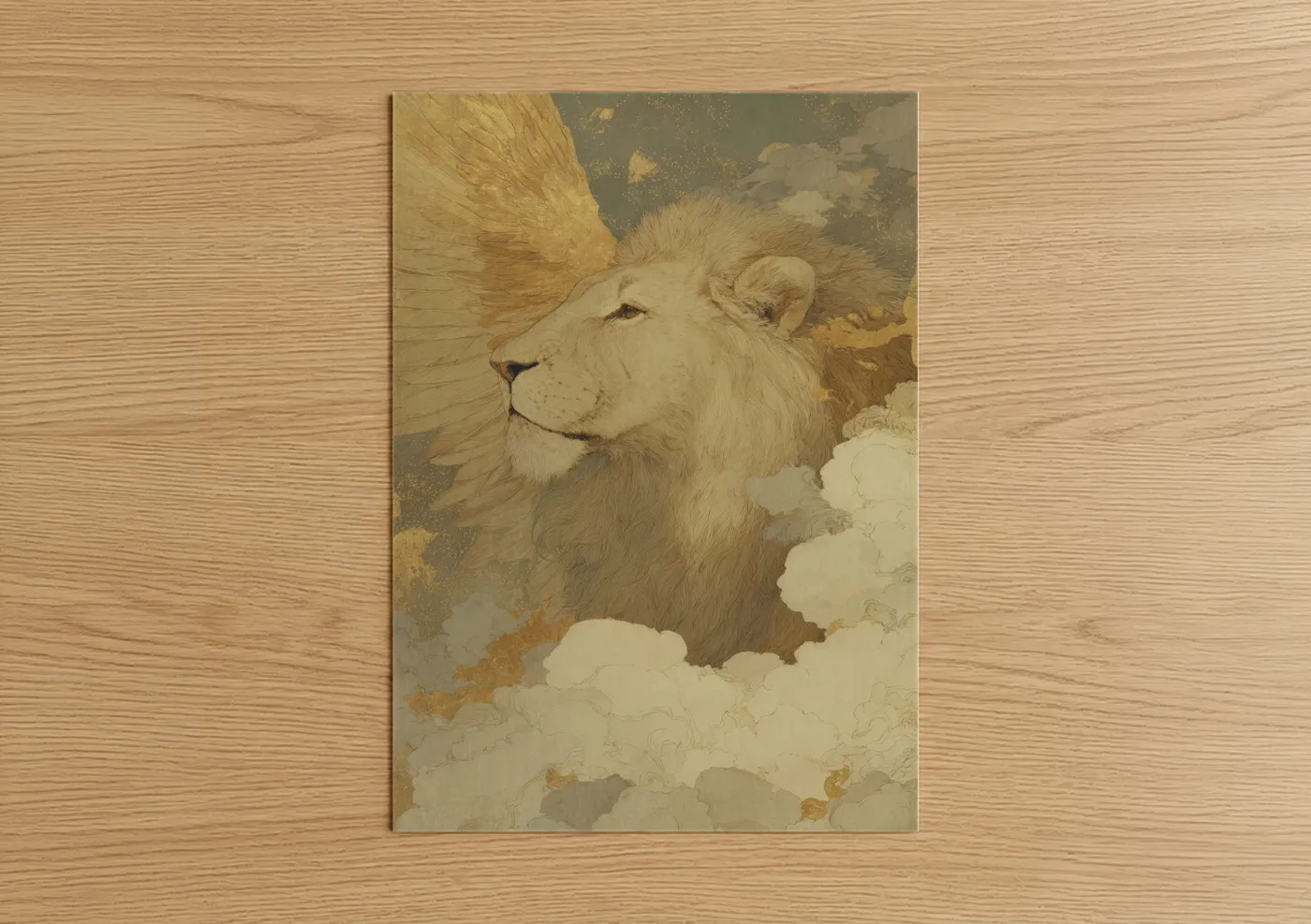 Celestial Lion Zodiac Leo Artwork Wall Art