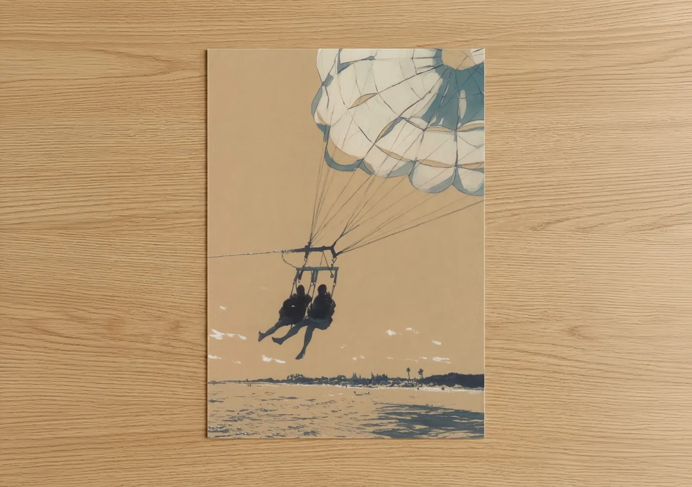 Coastal Parasailing Adventure Water Sports Wall Art