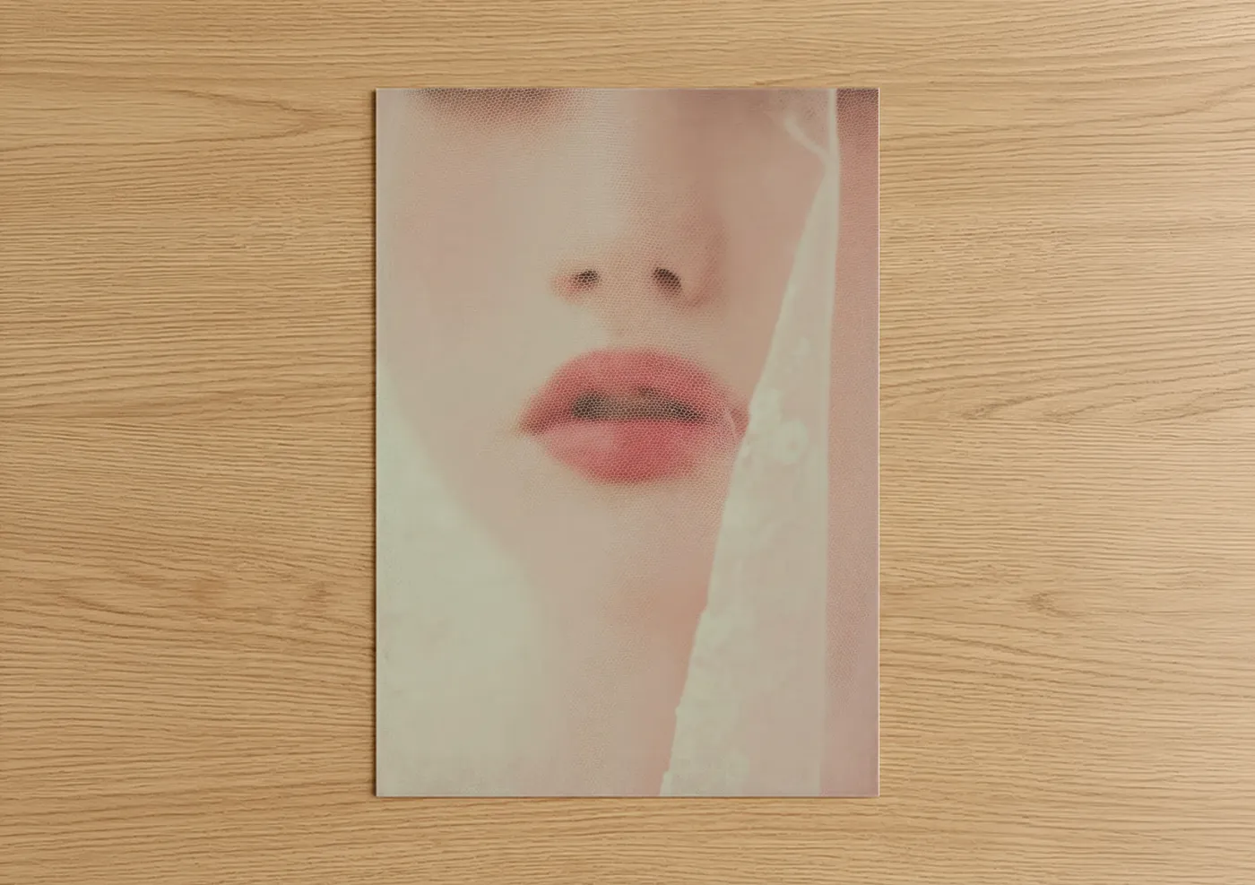 Rosy Lips Beauty Minimalist Wall Art