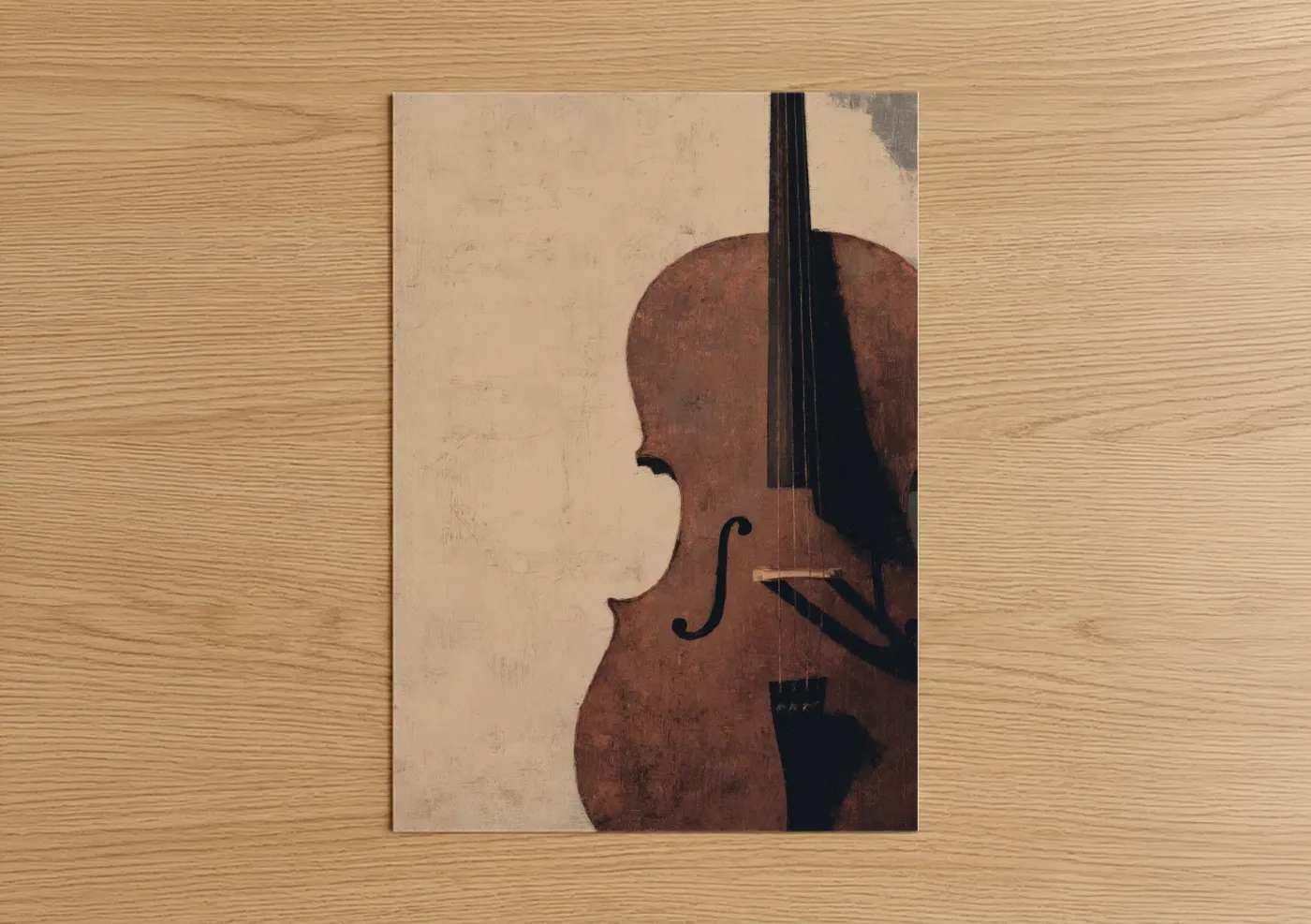 Vintage Cello Classical Instrument Wall Art