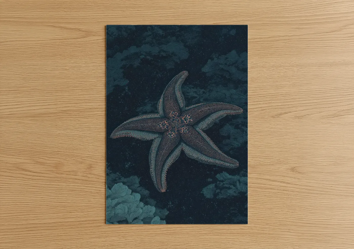 Nocturnal Starfish Deep Sea Wall Art