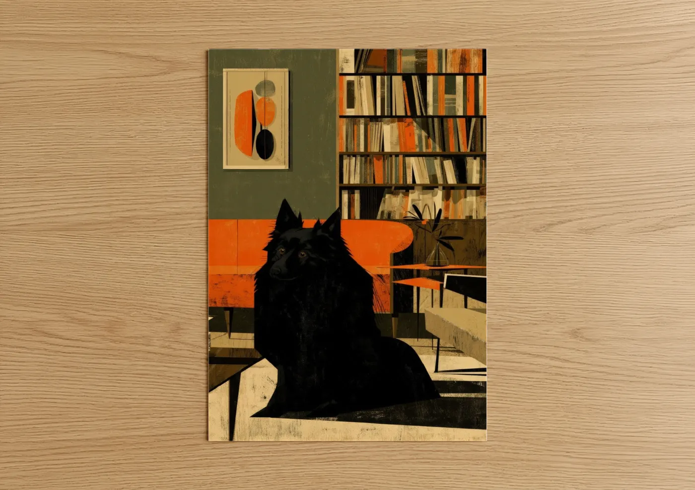 Modern Spitz Mid-Century Living Room Art Wall Art