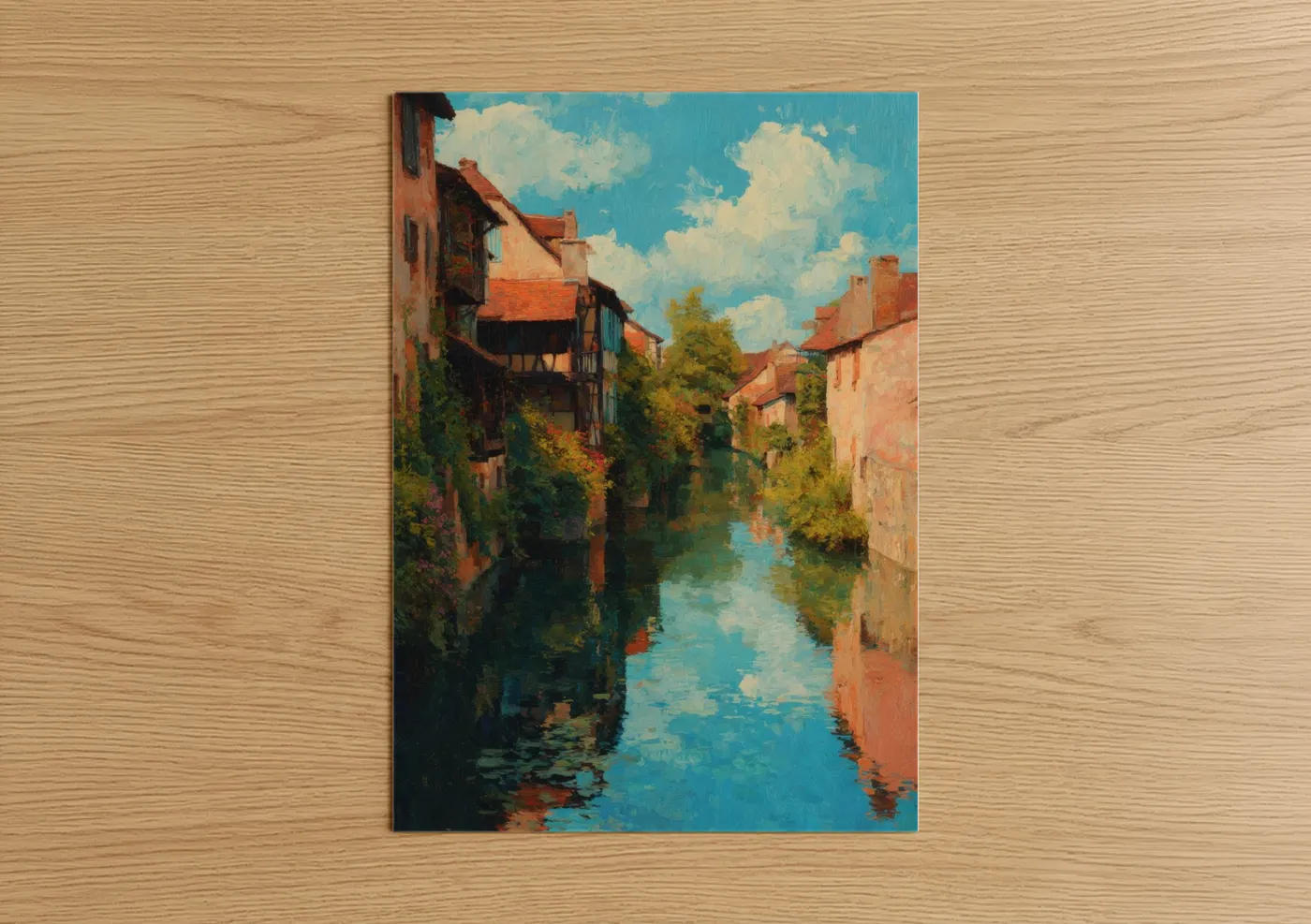 Venetian Canal with Historic Buildings Wall Art