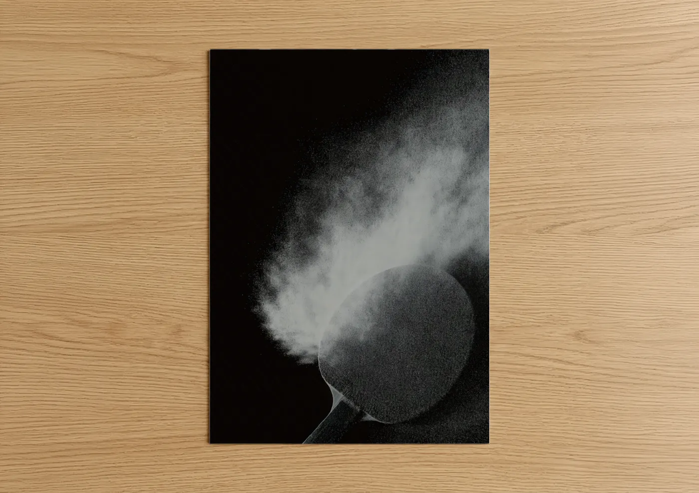Table Tennis Paddle Motion Spray Wall Art