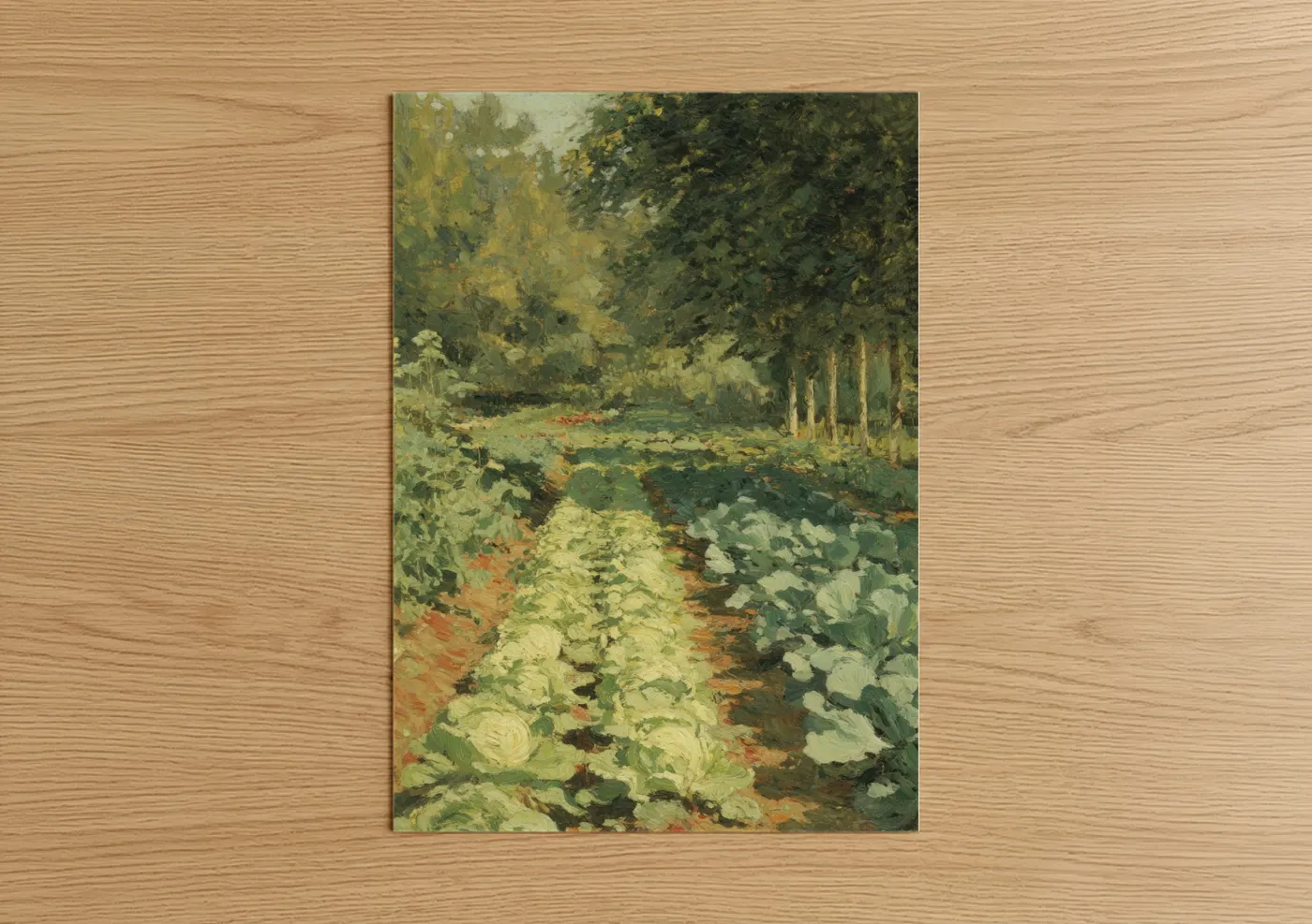 Vegetable Garden Path Impressionist Wall Art