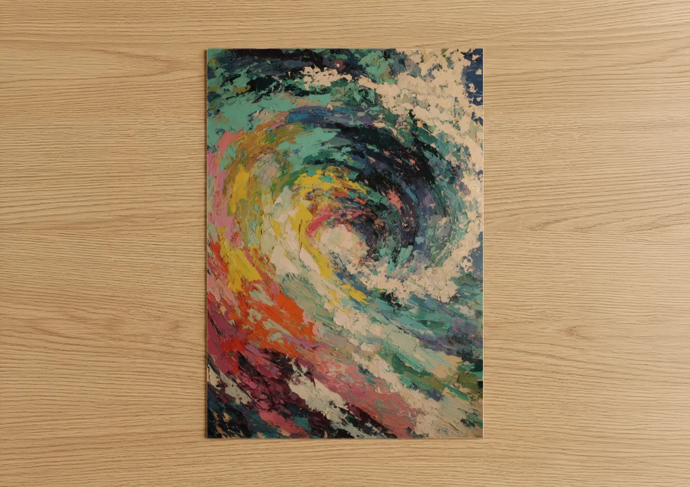 Abstract Swirling Tuna Modern Art Wall Art