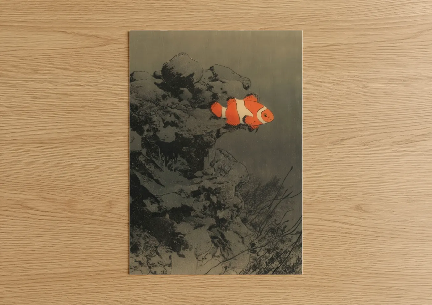 Vibrant Clownfish Coral Reef Wall Art