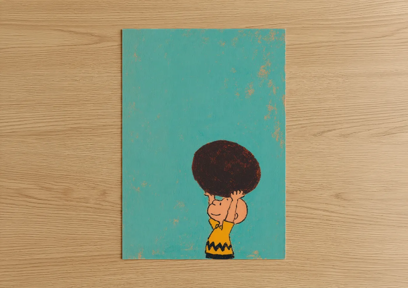 Afro Egg Hunt Easter Illustration Wall Art