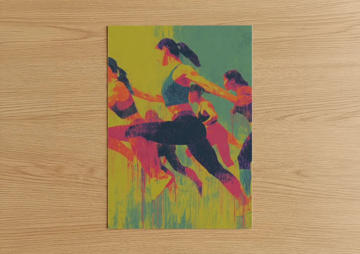 Vibrant Zumba Energy Dance Wall Art