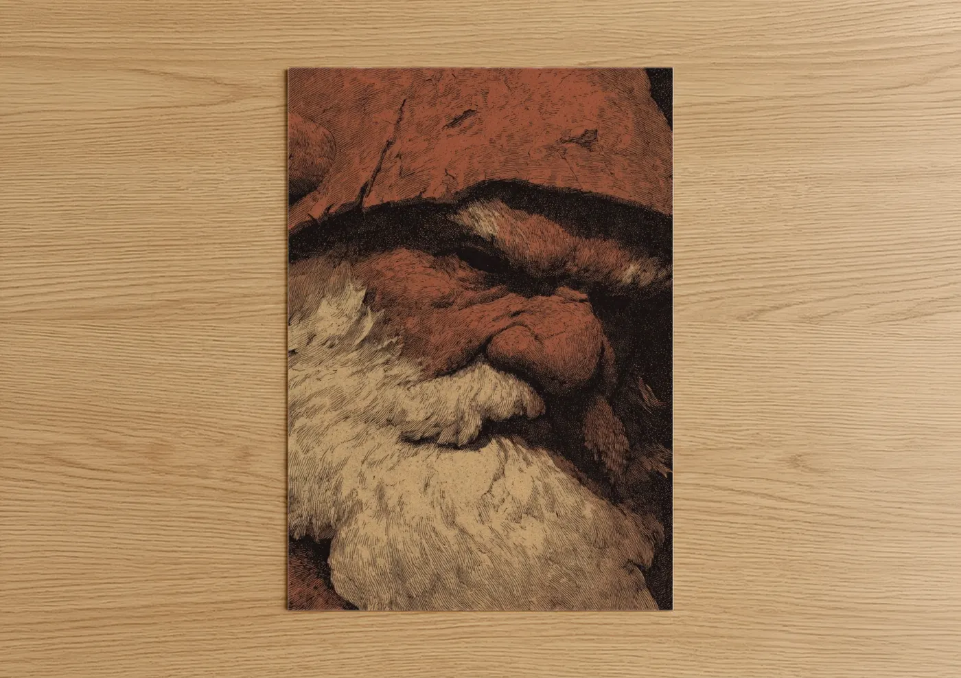 Bearded Dwarf Fantasy Character Wall Art