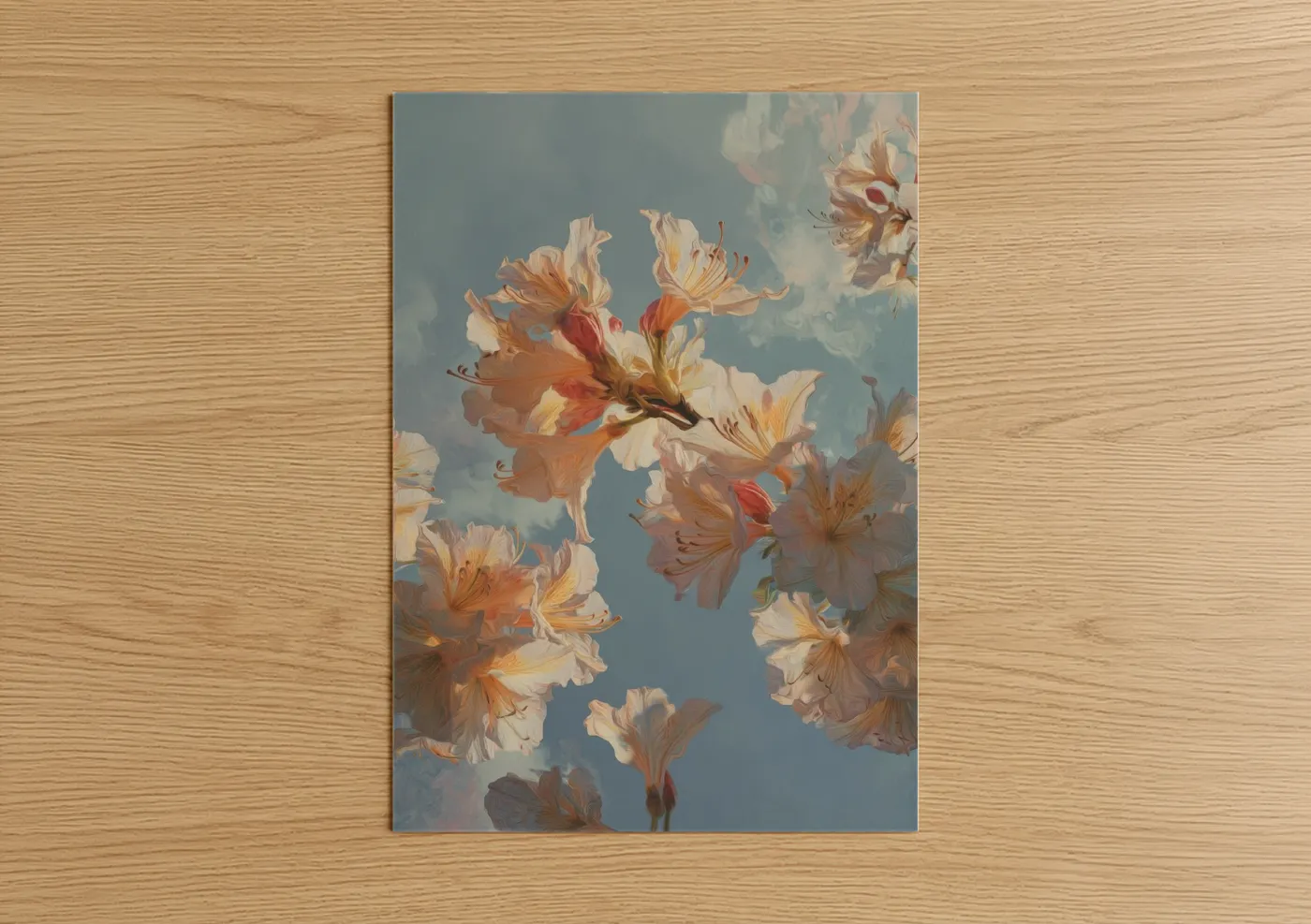 Golden Hour Rhododendron Floral Wall Art