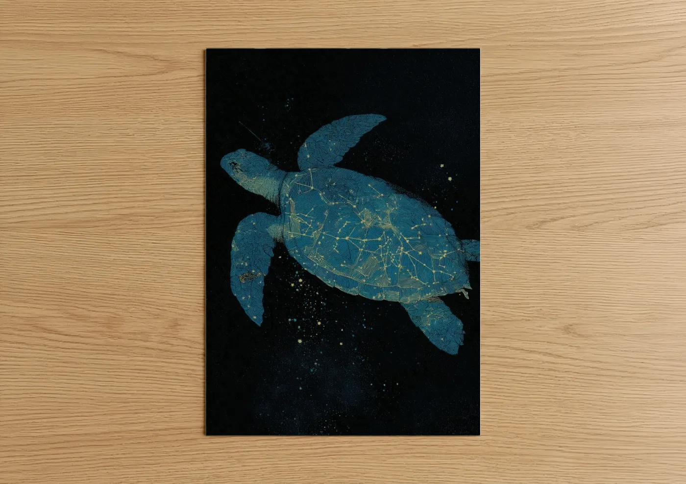 Celestial Turtle Constellation Wall Art