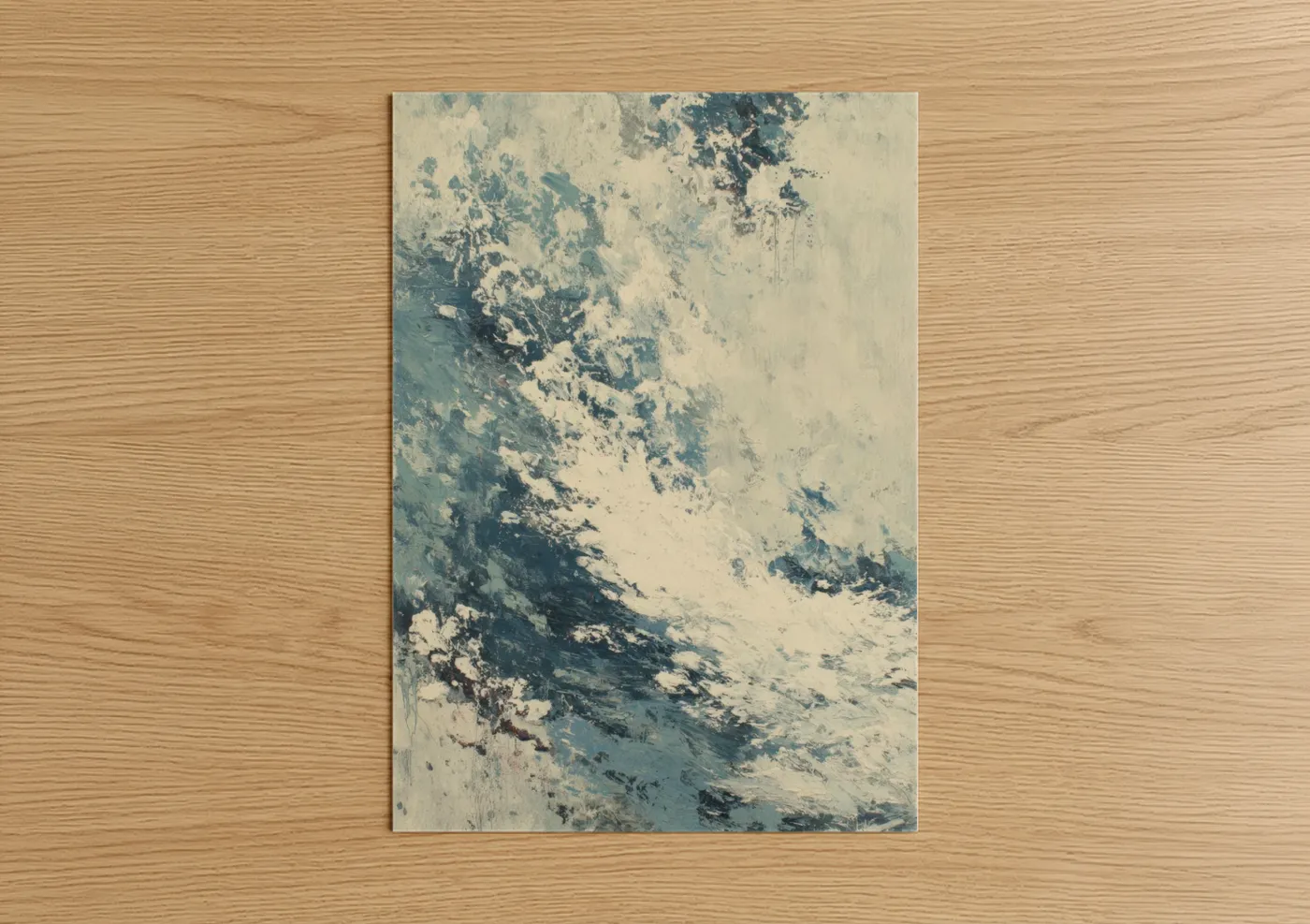 Snowy Mountain Peak Winter Landscape Wall Art